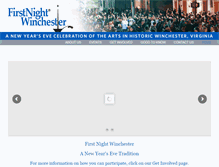 Tablet Screenshot of firstnightwinchester.com